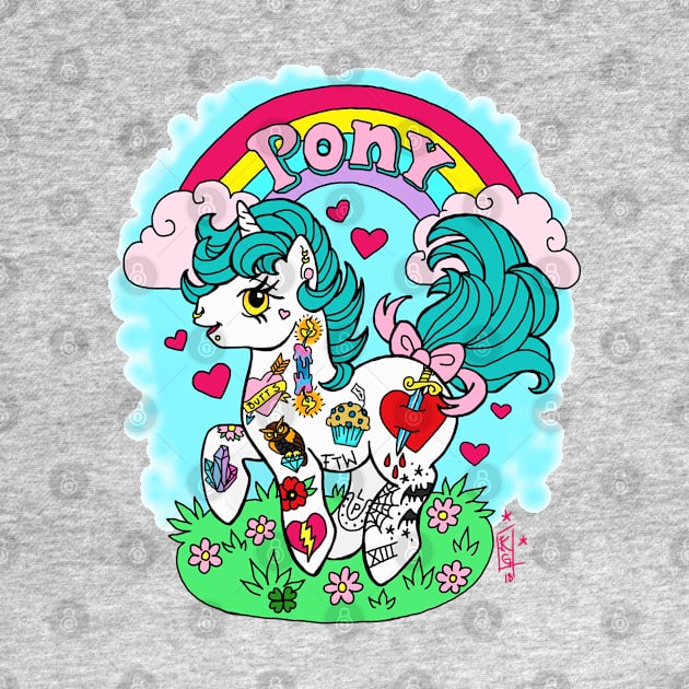 Tat Pony by Luckyponytattoo